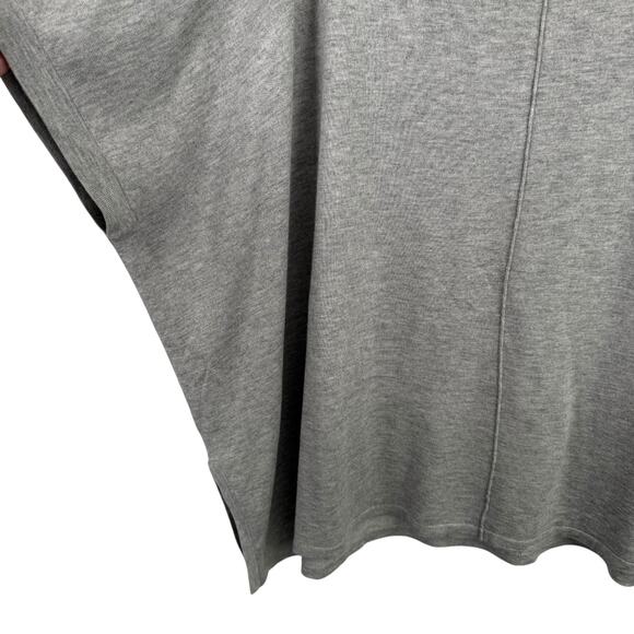 Lola & Sophie Grey Silk Cashmere Poncho Sweater Oversized Capsole Womens Small - Picture 2 of 6